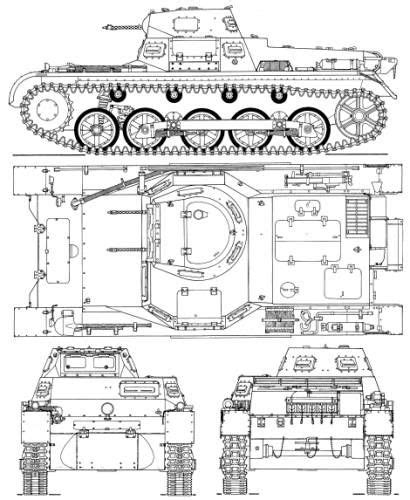 Sd.Kfz. 101 Pz.Kpfw.I Ausf.B Tank Drawing, Scale Model Ships, Armoured Personnel Carrier ...