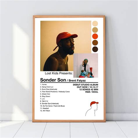 Brent Faiyaz Sonder Son Poster Brent Faiyaz Sonder Son Album - Etsy