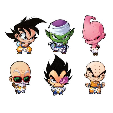 DBZ Chibi Sticker Set | The Red J Art Store