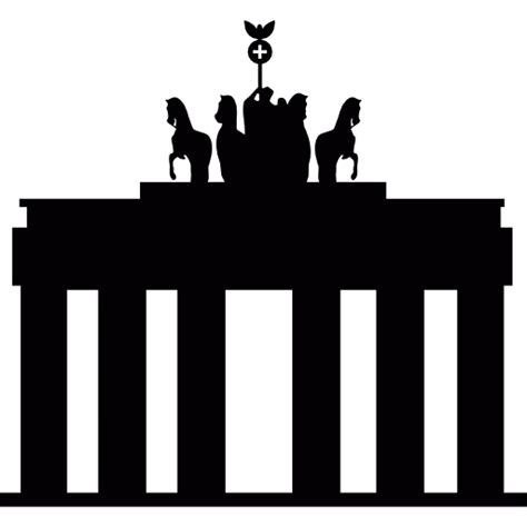 Free Icon | Brandenburg gate in berlin (germany) | Берлин, Германия, Открытки