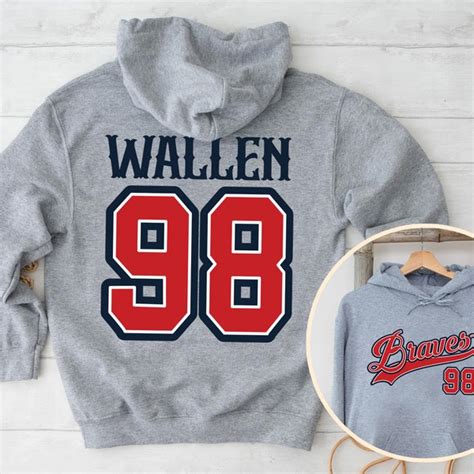 Morgan Wallen 98 Braves Jersey - Etsy