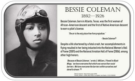 Bessie Coleman Timeline