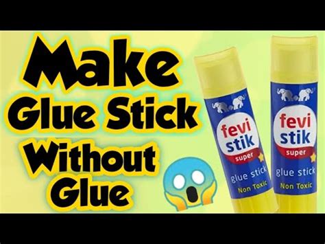 Diy Glue Stick -How to make glue stick at home/Homemade Glue Stick/Glue Stick without Glue ...