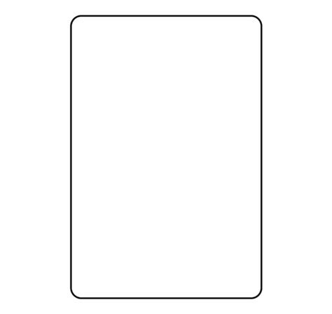 Blank Playing Card Template Parallel – Clip Art Library for Blank ...