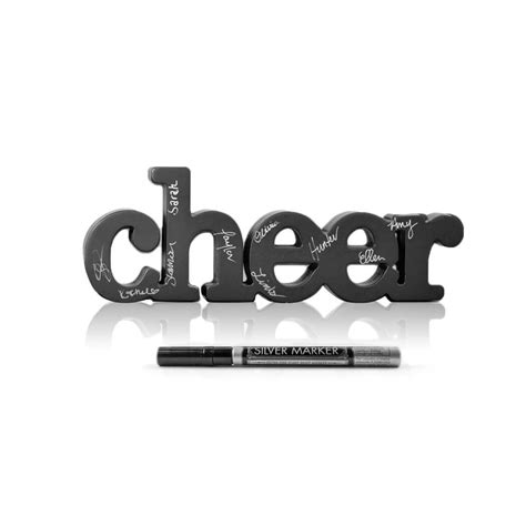 Cheer Wood Letters For Coach With Pen - Autograph Ready For Team | Signable Cheerleading Coach ...