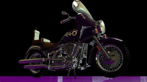 Prince Purple Rain Bike 3D model | CGTrader