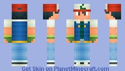 Ash Ketchum (Kanto) Minecraft Skin