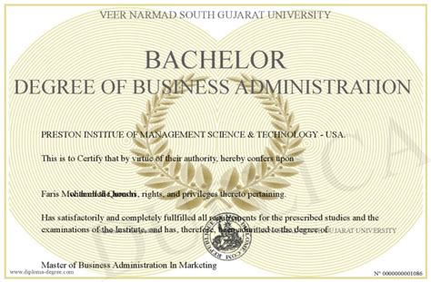 Certificate Business Administration – certificates templates free