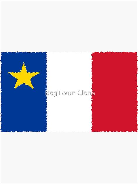 "Acadian Flag" Stickers by ljrigby | Redbubble