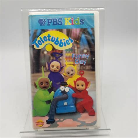 Teletubbies Funny Day PBS Kids VHS Tape White Hard Case HTF Rare 794054394634 | eBay