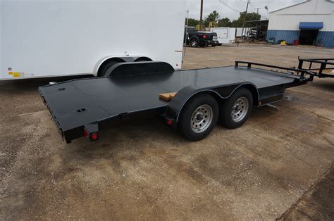 18 ft. All Steel Deck car hauler ST# SOLD | Enclosed, Utility, Cargo, Car, & Race Car Trailers ...