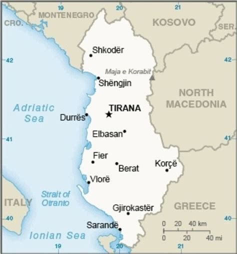 Albania Map