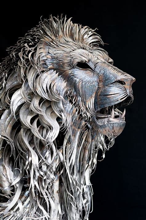 lion sculpture by Selcuk Yilmaz | Metal sculpture, Sculpture art, Sculpture