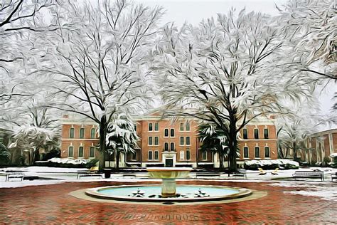 Randolph-Macon College in Snow Photograph by Kiran Krishnamurthy - Fine ...