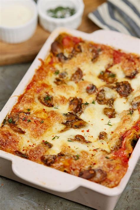 Mushroom and Spinach Lasagna - Casserole Recipes