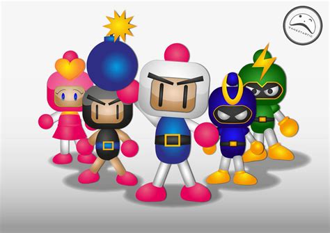 Bomberman characters again by vanezcha on DeviantArt