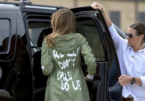 Melania Trump wears ‘I really don’t care, do u?’ jacket