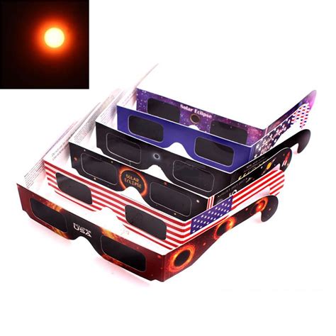 2021 2017 USA Solar Eclipse Glasses Paper Solar Glass Viewing ...