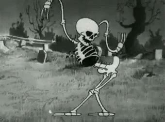 Halloween Skeleton GIF - Halloween Skeleton Retro - Discover & Share GIFs | Happy halloween gif ...