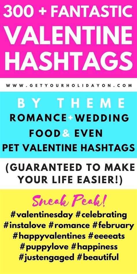 Valentine's Day Hashtags | 300+ VDay Hashtags | Get Your Holiday On ...