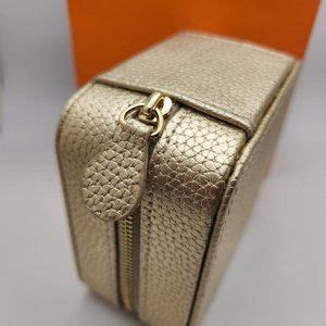 Campo Marzio | Bags | Leather Travel Jewelry Box By Italian Designer Campo Marizo Gold | Poshmark