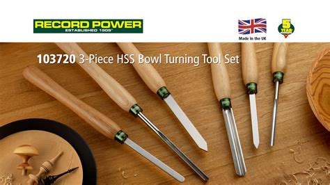 3-Piece Bowl Turning Tool Set