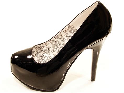 PLEASER SHOES BORDELLO COLLECTION TEEZE BLACK PATENT HIGH HEEL PLATFORM PUMPS | eBay