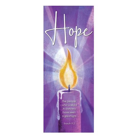 Purple Advent Candle Banner Set - Set of 5 - Living Grace