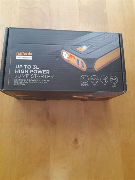 Halfords Advanced 12V Lithium Jump Starter - Black 5054277677460 | eBay