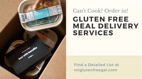 Gluten Free Meal Delivery Services - MI Gluten Free Gal