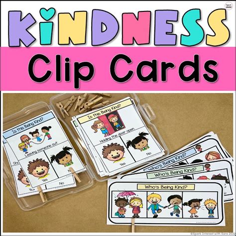 Kindness Clip Cards | Made By Teachers