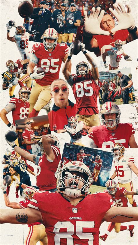 Download George Kittle Photo Montage 49ers iPhone Wallpaper ...