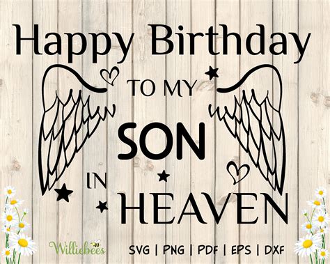 Happy Birthday to My Son in Heaven Remembering You in Memory - Etsy