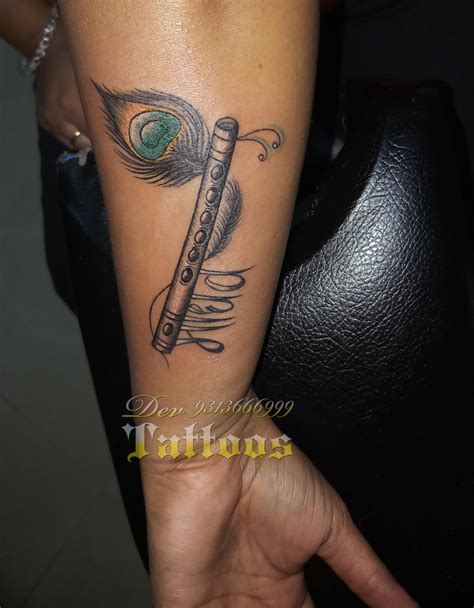 #flutetattoos #flute #tattoo #3deffect #3d #3dtattoo | Krishna tattoo, Flute tattoo, Tattoos