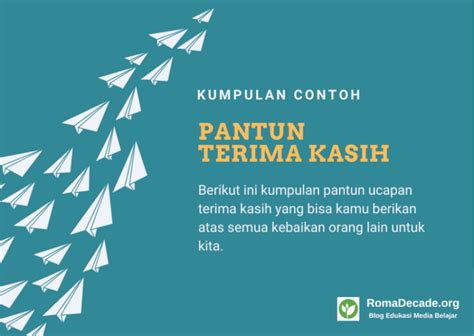 50+ Pantun Terima Kasih : Teman, Guru, Dosen, Sekolah dan Sahabat