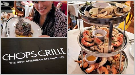 Cruise Ship Specialty Dining (Royal Caribbean Chops Grille Food & Menus) - YouTube