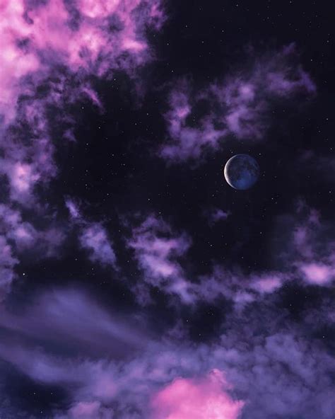 💜💜💜🌙🌙 | Cool pictures of nature, Purple aesthetic, Light purple wallpaper