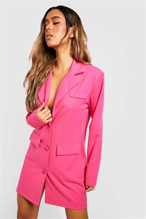 Boxy Oversized Blazer Dress | boohoo