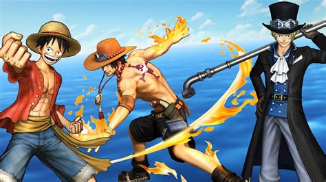 One Piece Luffy And Ace Sabo Wallpaper