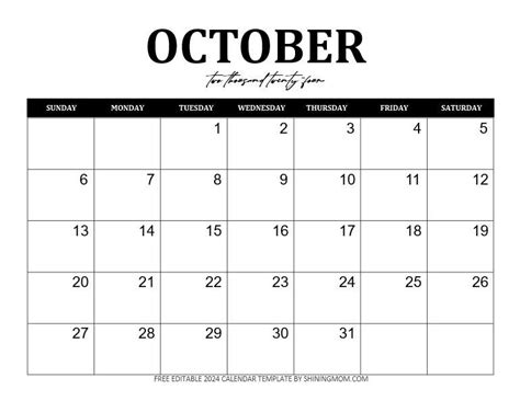 FREE Fully Editable 2024 Calendar Template in Word