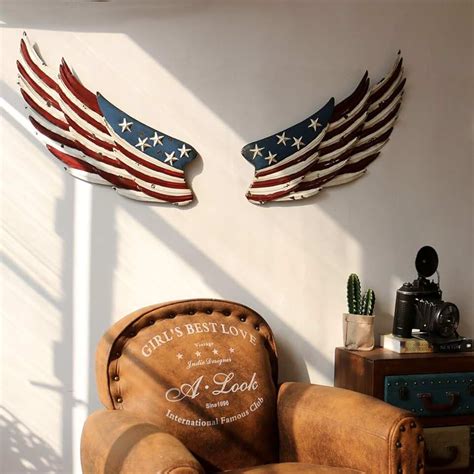 Amazon.com: metal american flag wall art