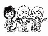 Rock Band Coloring Page For Kids  Free Printable En 2024 sketch template