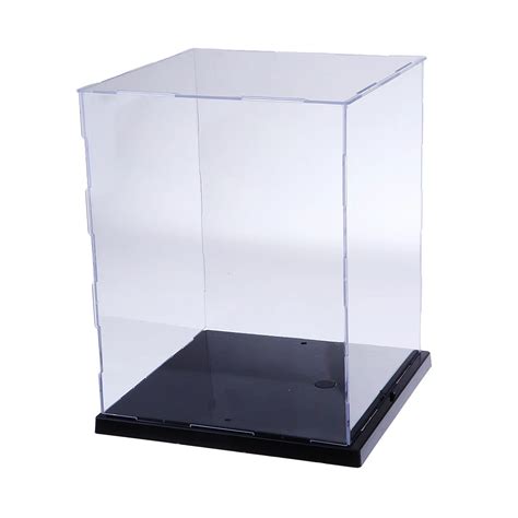 Acrylic Figurine Display Case,Switch and Black Base for Diecast Car ...