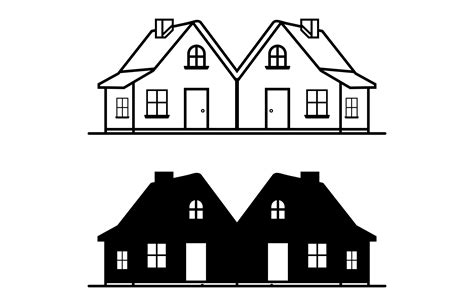 House Icon Outline Vector Silhouette Graphic by Gfx_Expert_Team ...