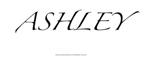 Ashley Name Tattoo Designs