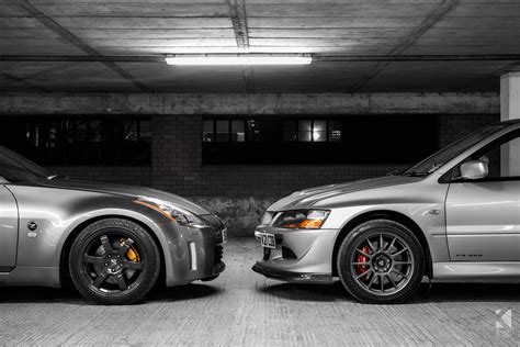 Nissan 350Z Z33 vs Mitsubishi Lancer Evolution 9 MR - Kiseki Studio