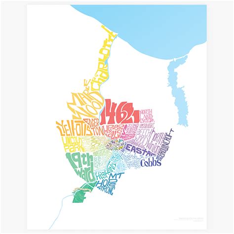 Rochester Neighborhoods Map • Metro Posters