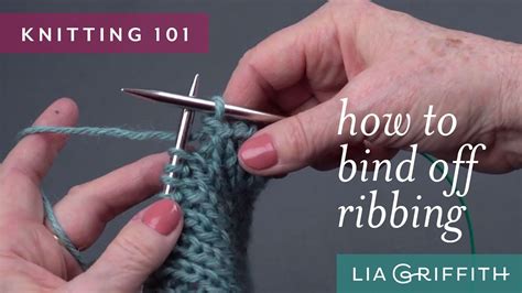 Knitting 101 - How to Bind Off Ribbing - YouTube