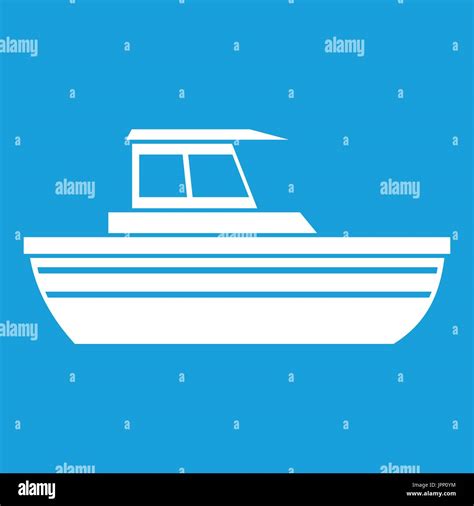 Motor boat icon white Stock Vector Image & Art - Alamy