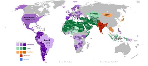 World Map of Religions | George G. Coe
